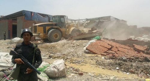 حي الخليفة يواصل حملات استرداد أراضي الدولة