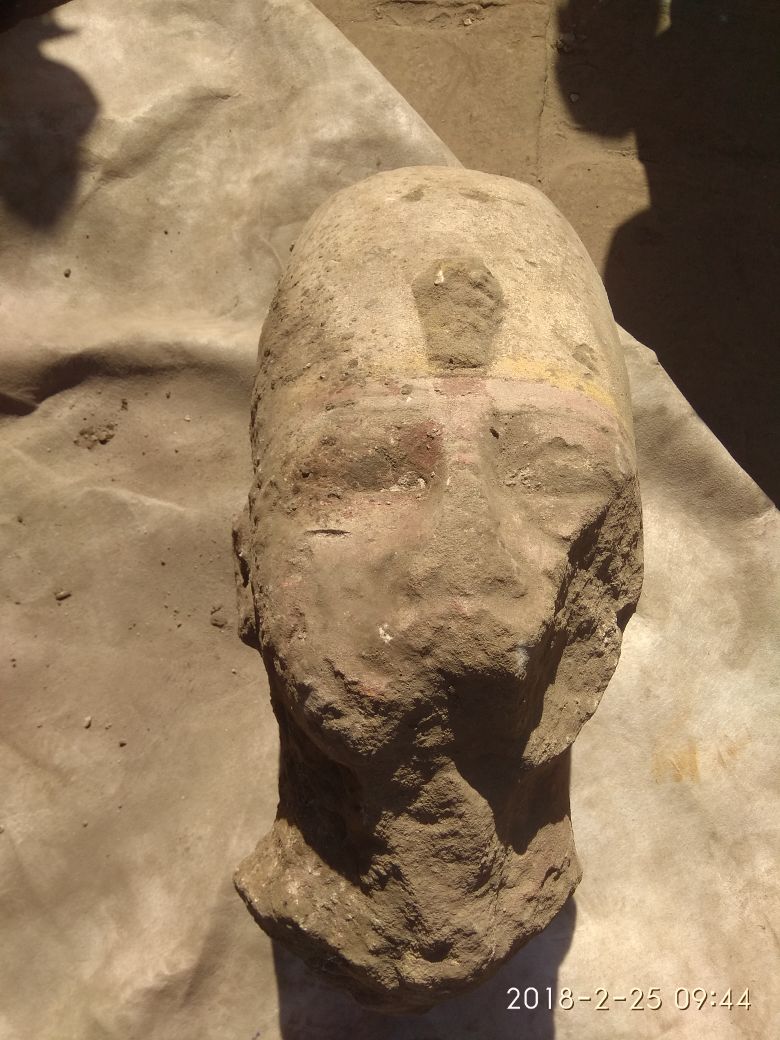 بالصور..الكشف عن أجزاء لتمثال رمسيس الثاني بكوم امبو