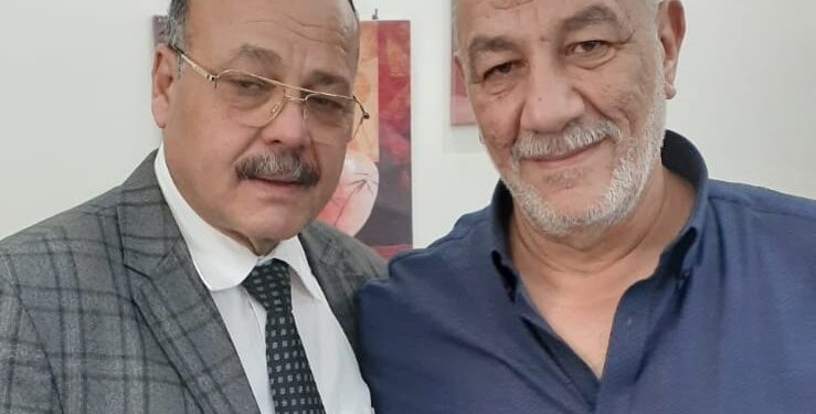  حمادة بكر يهنئ المهندس صبرى سلامه بعقد قران نجله المهندس محمد