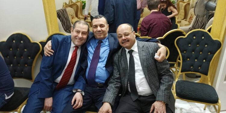  حمادة بكر يهنئ المهندس صبرى سلامه بعقد قران نجله المهندس محمد