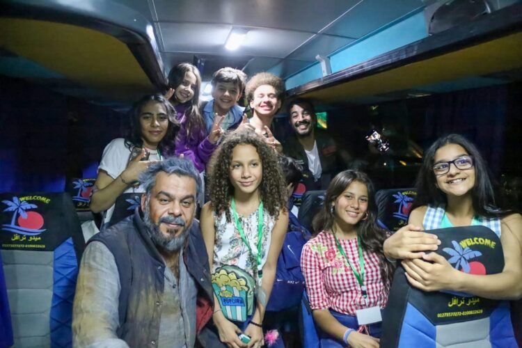 صور.. سمية الخشاب في العين السخنة بسبب «أرواح خفية»