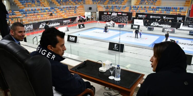 «صبحي» و«الكعبي» يفتتحان بطولة الجوجيتسو بالمدينة الرياضية بالعاصمة الإدارية الجديدة