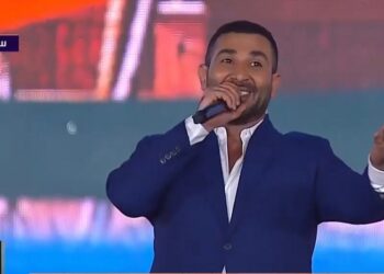 أحمد سعد للرئيس السيسي: شرف كبير إني أكون قدام حضرتك في يوم جميل زي ده