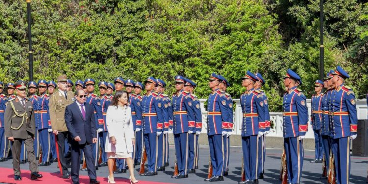 الرئيس السيسي يستقبل كاتالين نوفاك رئيسة المجر بقصر الاتحادية