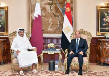 تفاصيل جلسة المباحثات الثنائية بين الرئيس السيسي وأمير قطر