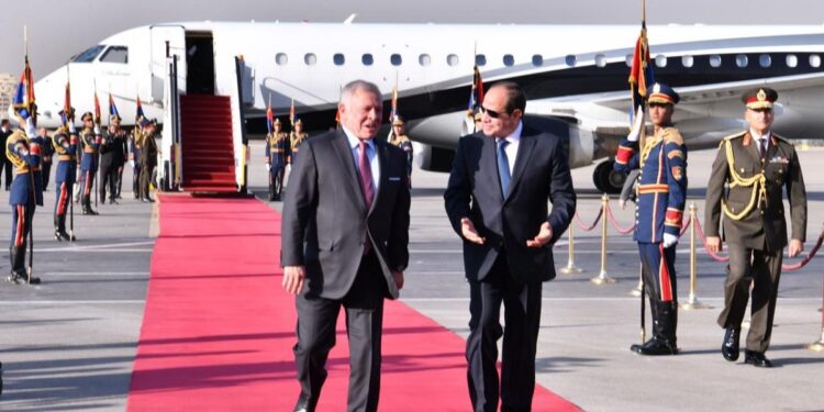 فيديو.. الرئيس السيسي وملك الأردن يرحبان بالهدنة الإنسانية المعلنة في غزة