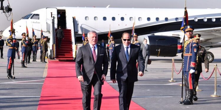 فيديو.. الرئيس السيسي وملك الأردن يرحبان بالهدنة الإنسانية المعلنة في غزة