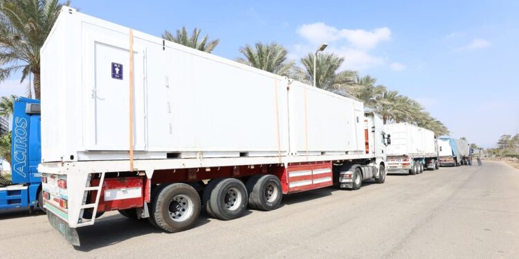 بتوجيهات الرئيس السيسي.. الإنتاج الحربي تشارك بمستشفى ميداني لدعم الأشقاء الفلسطينيين المصابين