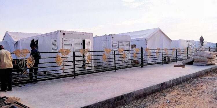 بتوجيهات الرئيس السيسي.. الإنتاج الحربي تشارك بمستشفى ميداني لدعم الأشقاء الفلسطينيين المصابين