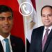 تفاصيل الاتصال الهاتفي بين الرئيس السيسي وريشي سوناك
