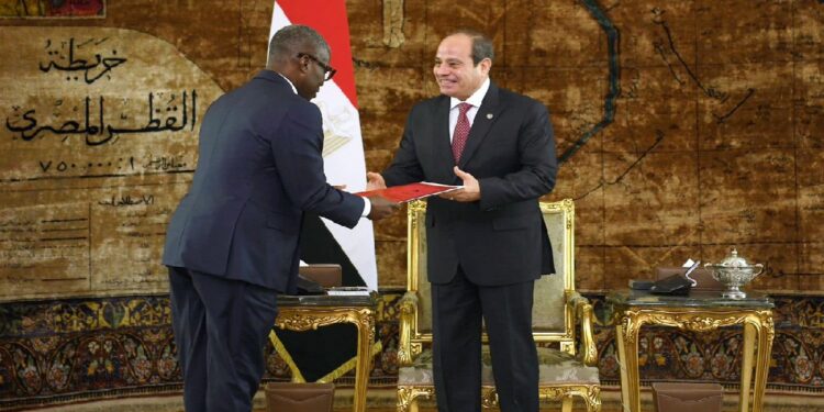 الرئيس السيسي يستقبل نائب رئيس جمهورية غينيا الإستوائية 