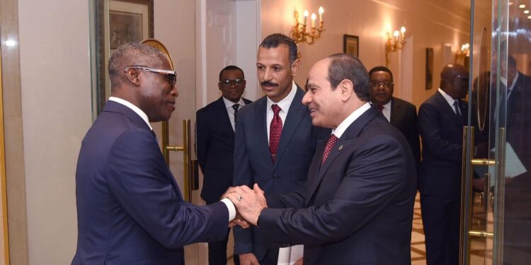الرئيس السيسي يستقبل نائب رئيس جمهورية غينيا الإستوائية 