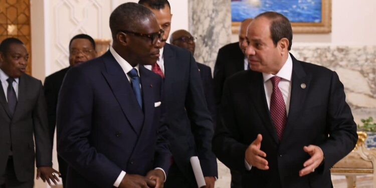 الرئيس السيسي يستقبل نائب رئيس جمهورية غينيا الإستوائية 