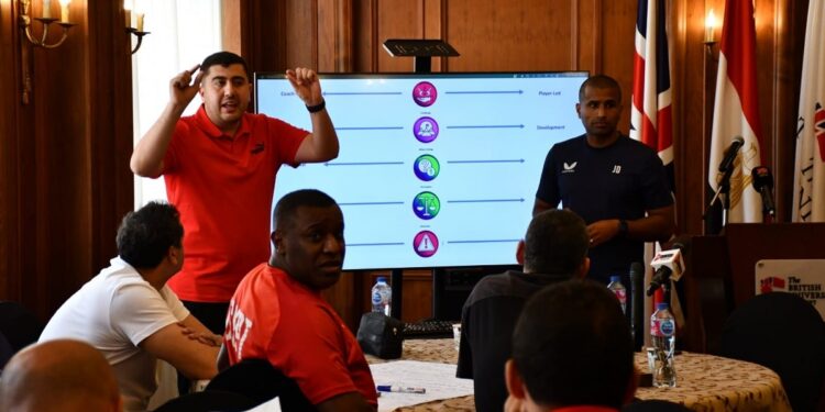 وزير الرياضة يشهد المرحلة التمهيدية من المشروع القومي لصقل مدربي المنتخبات الوطنية