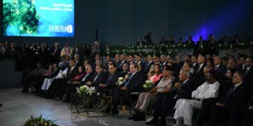 صور.. الرئيس السيسي خلال افتتاح المؤتمر العالمي الثاني للسكان والصحة والتنمية