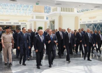 الرئيس السيسي يفتتح محطة قطارات صعيد مصر بمنطقة بشتيل بالجيزة