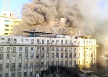 حريق سنترال رمسيس