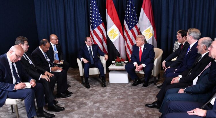 مباحثات استراتيجية بين الرئيس السيسي والرئيس ترامب على هامش منتدى دافوس