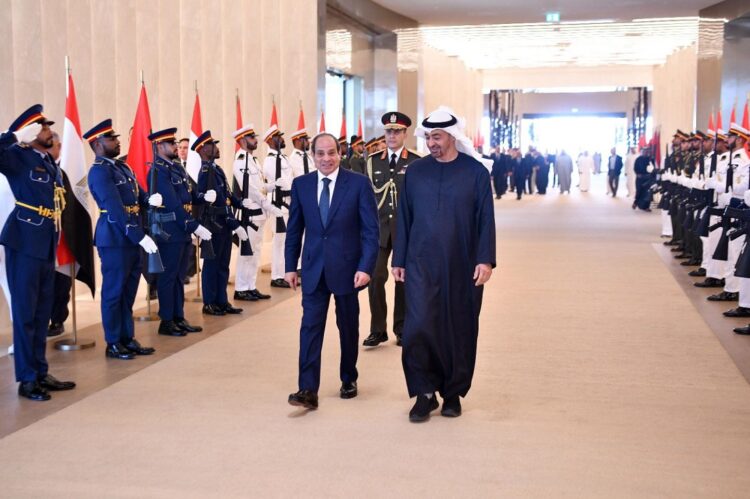 الرئيس السيسي والشيخ محمد بن زايد يبحثان تعزيز التعاون المصري الإماراتي