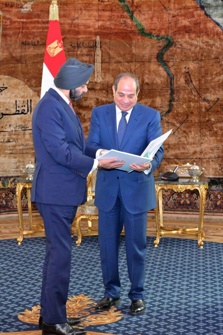 الرئيس السيسي يستقبل رئيس البنك الدولي لتعزيز الشراكة الاستراتيجية