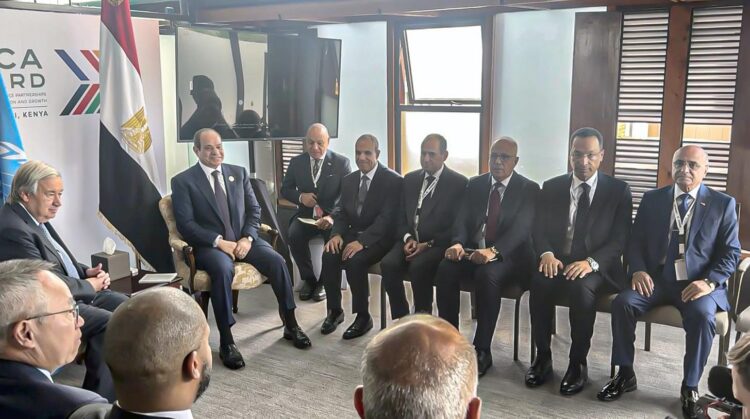 الرئيس السيسي يلتقي سكرتير عام الأمم المتحدة على هامش قمة «أفريقيا – فرنسا»