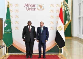 الرئيس السيسي يستقبل نظيره الجنوب أفريقي على هامش الاجتماع التنسيقي الاتحاد الأفريقي
