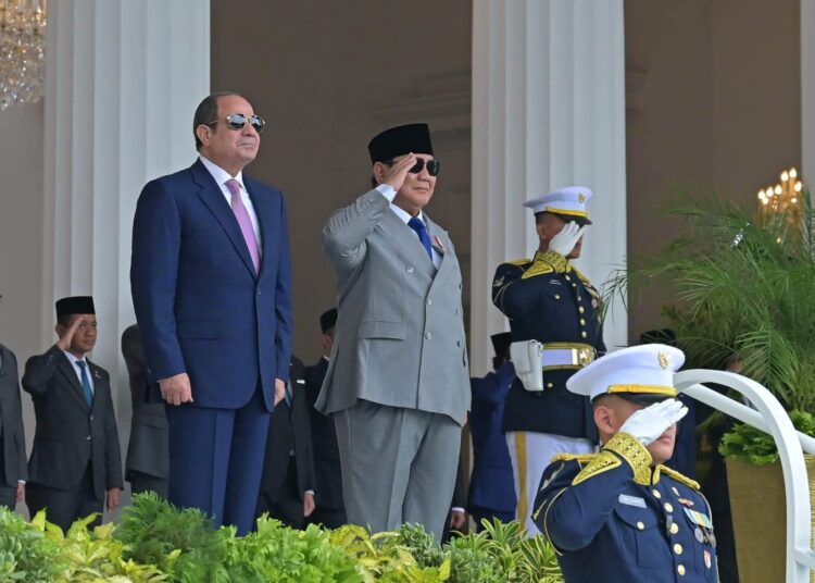الرئيس السيسي يلتقي نظيره الاندونيسي بقصر ميرديكا