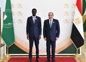 الرئيس السيسي يستقبل نظيره السنغالي بالمعلمين الجديدة